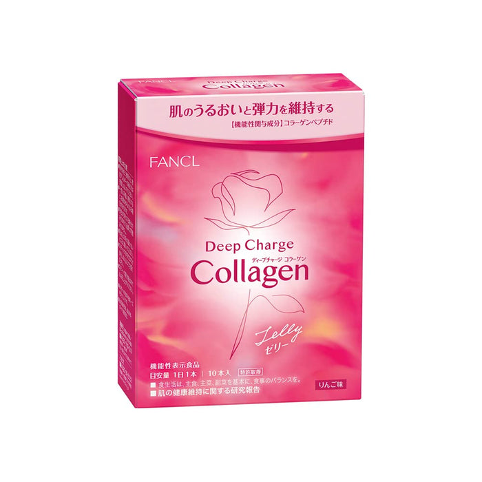 Fancl Deep Charge Collagen Stick Jelly One Box 10 Pieces - Japanese Collagen Jelly Sticks