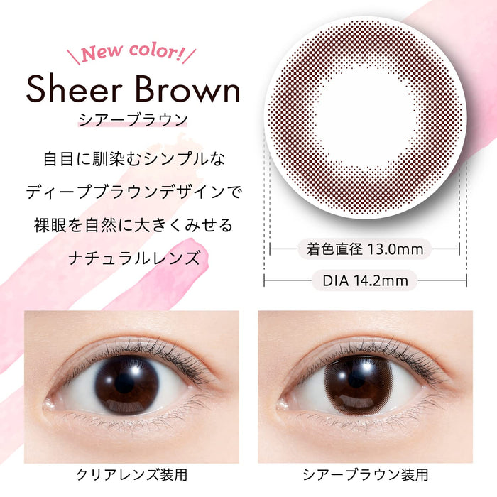 We Rejoice Feliamo Feriamo 1 Day Uv 10 Sheet Mai Shiraishi Japan Image Model Sheer Brown -6.00