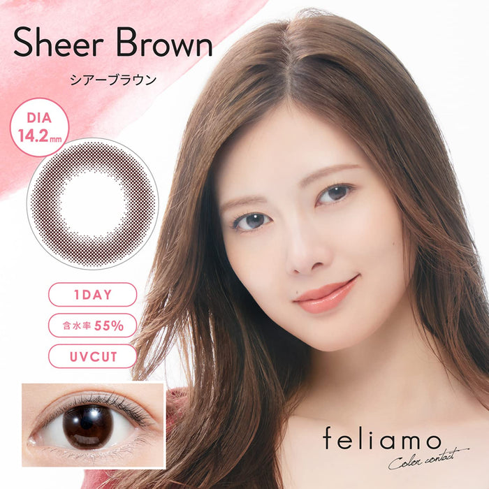 We Rejoice Feliamo Feriamo Uv 10 Sheets Mai Shiraishi Image Model Sheer Brown Japan -6.50