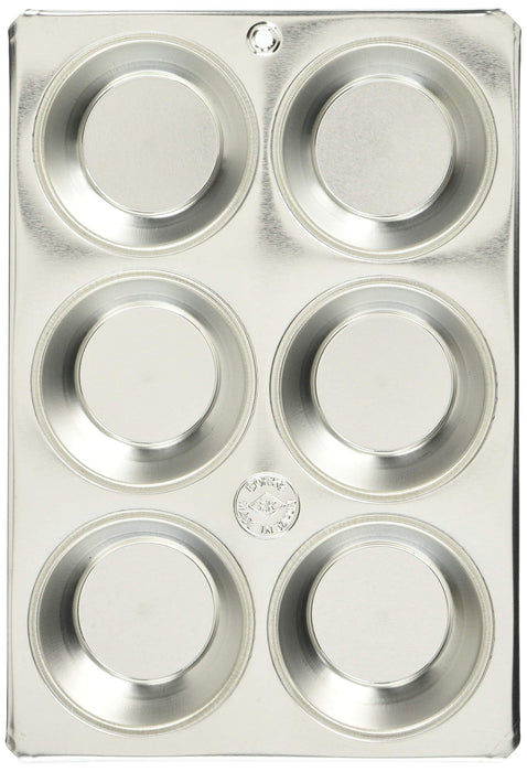 Kubodera Light Metal Industry Japan Tin Muffin Mold #100 Cup 6 Pieces