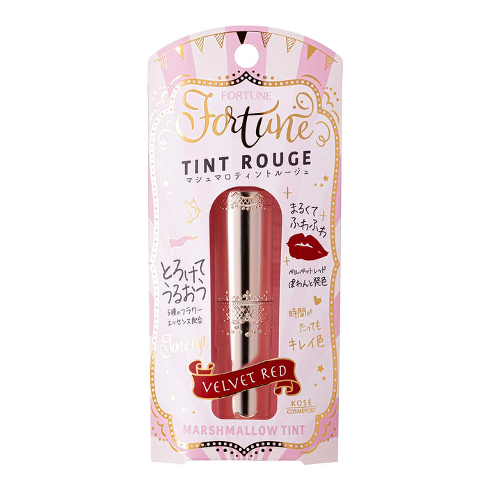 Fortune Kose Japan Marshmallow Tint Rouge 01 Lipstick Velvet Red 3.8G