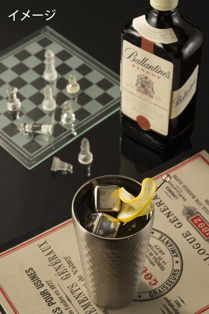 Yamakatsuminotouen Double Tumbler Cube 2P Am-Km006 Stainless Steel Japan