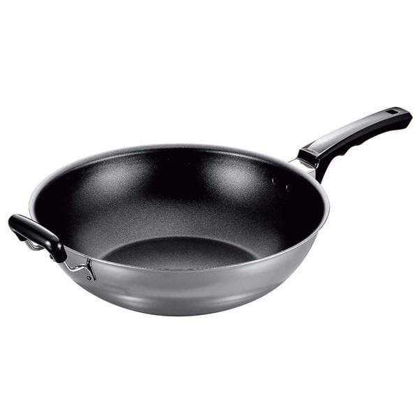 Fujinos Japan 3-Ply Stainless Steel Non-Stick Induction Wok 31Cm