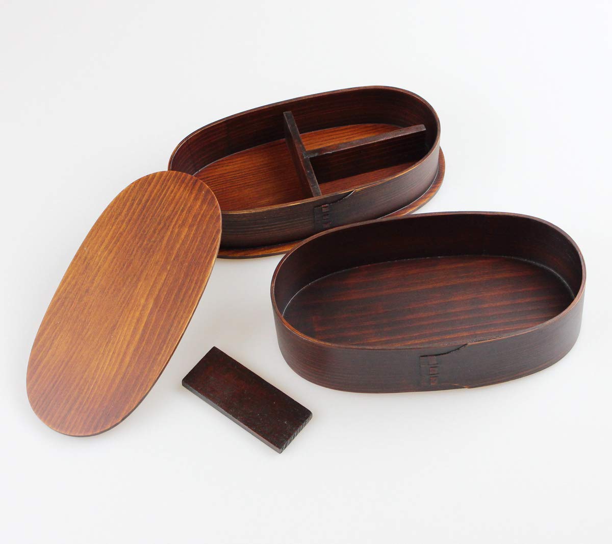 Eemon Of The Festival Fujishiro Kogei Magewappa Oval 2 Tier Lunch Box (Lid) Japan Lacquer Coating 001-691