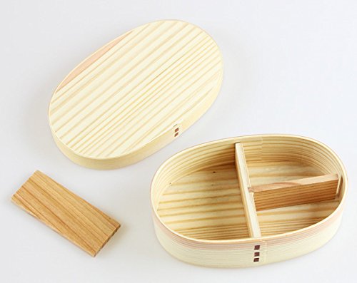 Medium Oval Bento Box | Natural Japanese Domestic Finish | Fujishiro Kogei Magewappa | Eemon Of The Festival | Japan