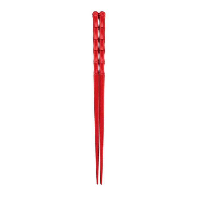 Fukui Craft Japanese Bamboo-Shaped Chopsticks Scarlet | Made In Japan