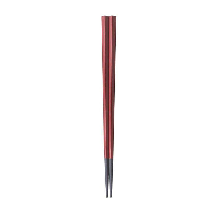Fukui Craft Japan Pbt Resin Pentagonal Chopsticks 22.5Cm Scarlet