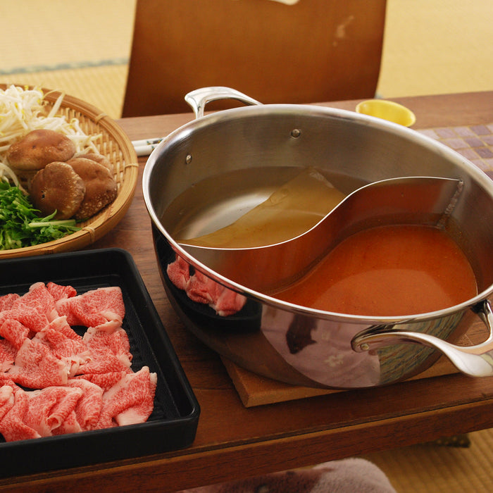 Fukui Craft Rectangular Meat Plate 22cm - Silver