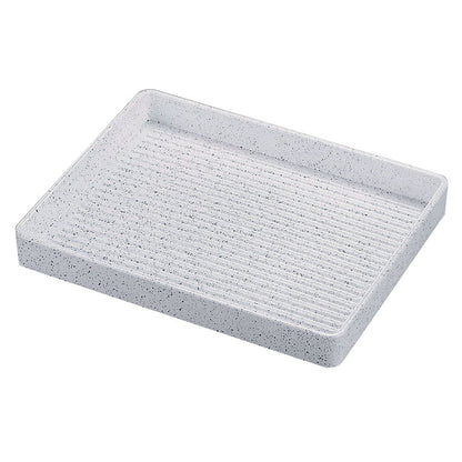 Fukui Craft Rectangular Meat Plate 30cm - Silver