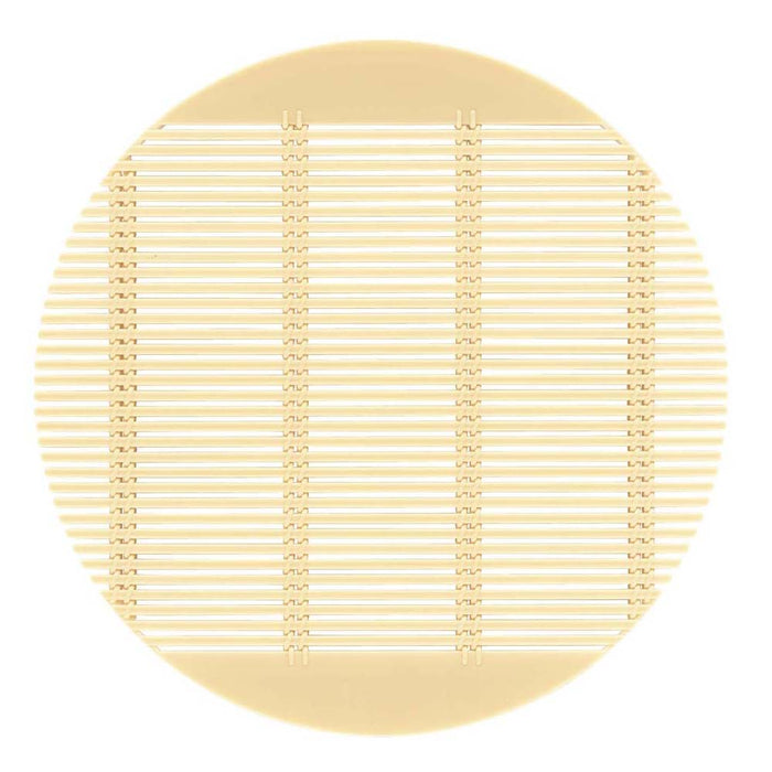 Fukui Craft Round Soba Sudare Mat From Japan - Cream