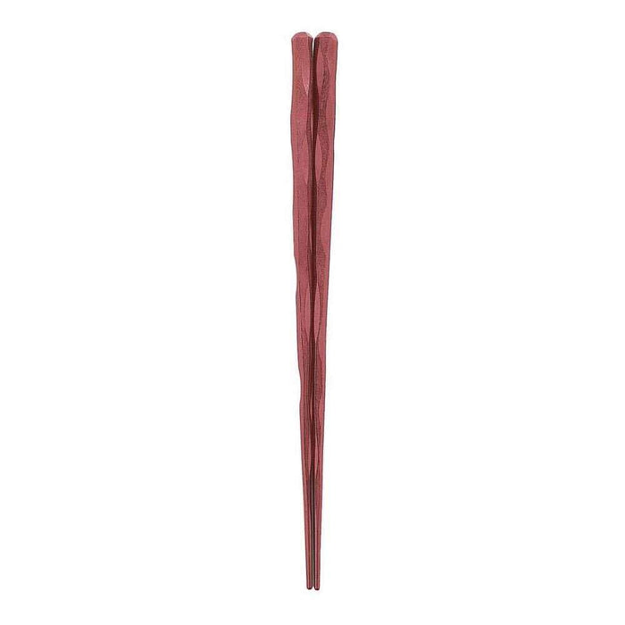 福井工藝日本六角一刀筷子24公分棕色樹脂