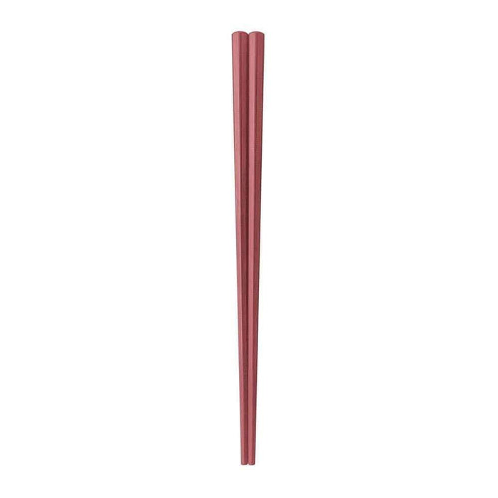 Fukui Craft Japanese Resin Pentagonal Thick Edge Chopsticks Brown