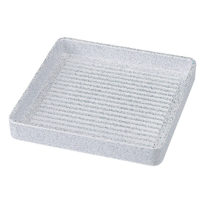 Fukui Craft Square Meat Plate 24㎝ - Silver