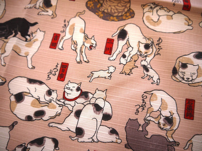 Musubi Furoshiki Cat-Kai 53 Hiki 48Cm 100% Cotton Japanese Shibori Made In Japan