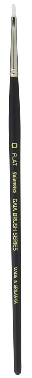 Gaianotes Japan Bf001#0 Flat Brush Painting Tools 81121 Black
