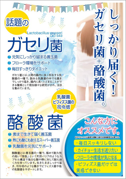 Wellness Life Science Gasseri & Butyric Acid Bacteria 90 Grains From Japan