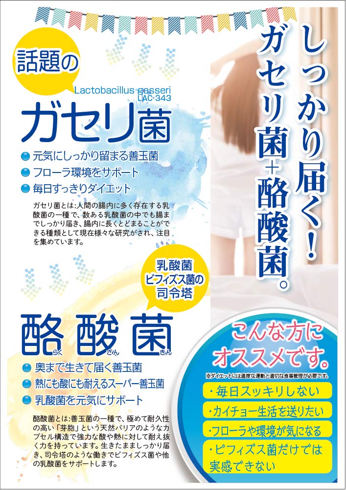 Wellness Life Science Gasseri & Butyric Acid Bacteria 90 Grains From Japan