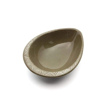 Ginpo Banko Ware Renge Soup Spoon & Spoon Rest Large - Spoon Rest only