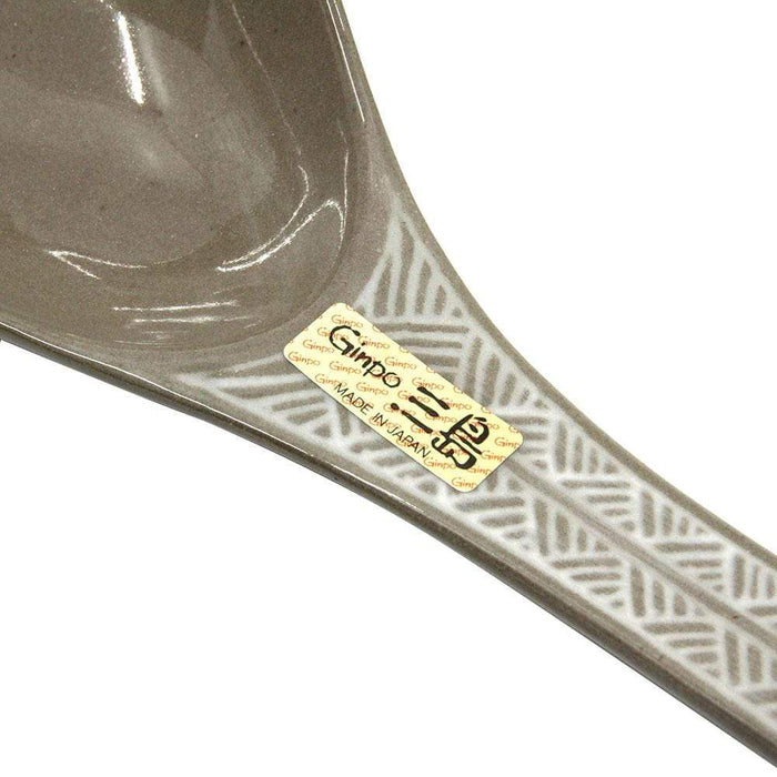 Ginpo Banko Ware Renge Soup Spoon & Spoon Rest Small - Renge Spoon only