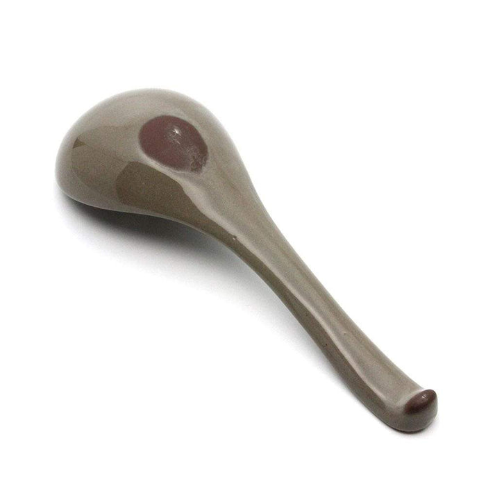Ginpo Banko Ware Renge Soup Spoon & Spoon Rest Small - Spoon Rest only