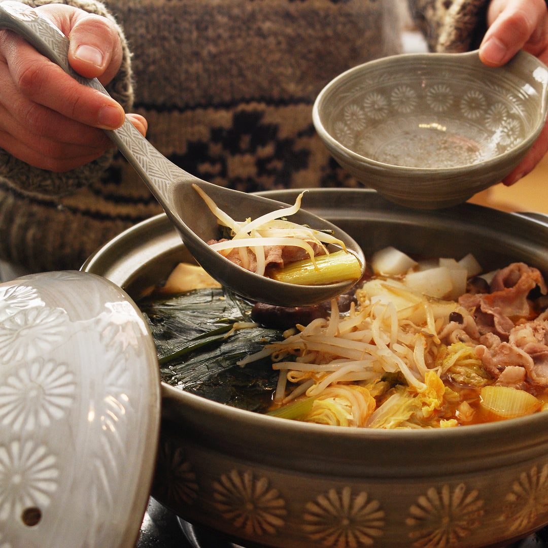 Ginpo Mishima 19Cm Non-Induction Donabe Casserole From Japan