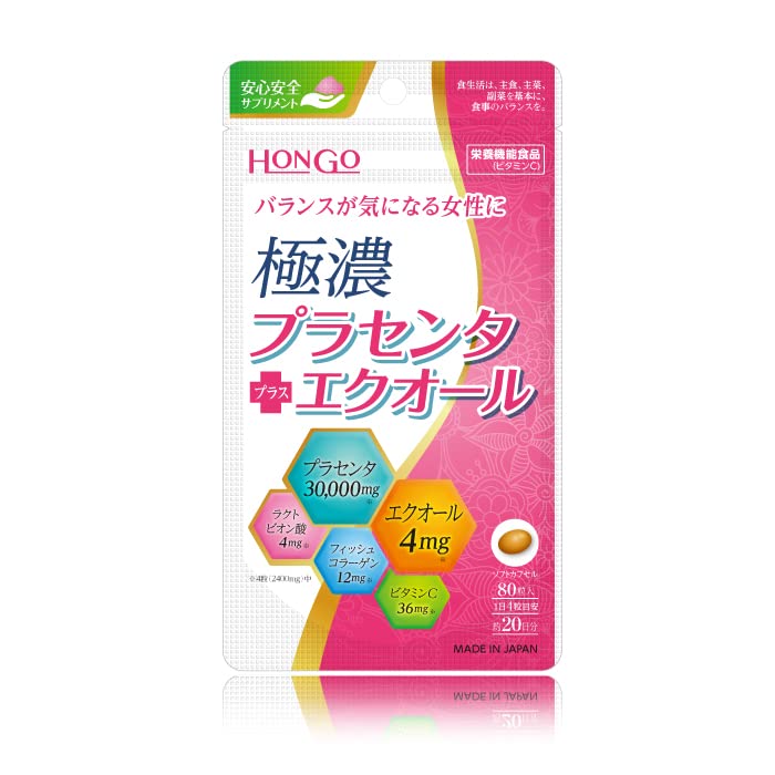 Hongo Japan Gokuno Placenta Plus Equol