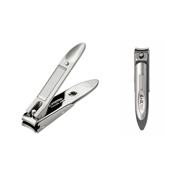 Green Bell Takuminowaza Japan Stainless Steel Curved Blade Nail Clipper W/ Nail Catcher Large