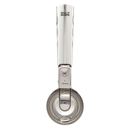 Gs Stainless Steel One-Push Ice Cream Scoop Medium