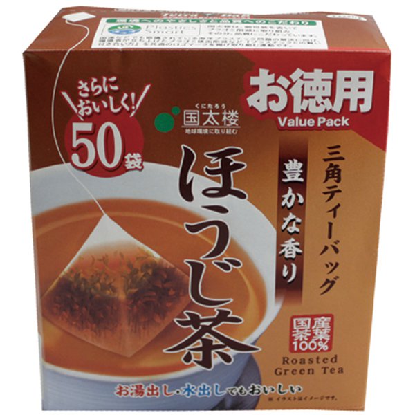Guotai Building Value-Rich Scented Roasted Green Tea Triangle Bag 50 Pack [Tea Bag] Japan With Love