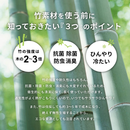 Hagihara Japan Bamboo Rug Natural Edoma 3 Tatami Mats 174X261Cm Hazuki Folding Plain Cool Summer