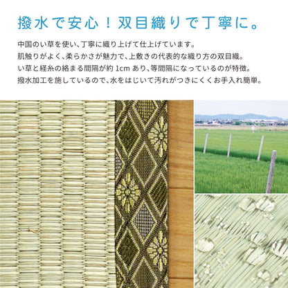Hagiwara Igusa Overlay Carpet Green Edoma 1 Tatami Japan Double Eye Woven Water Repellent Bizen 148001200