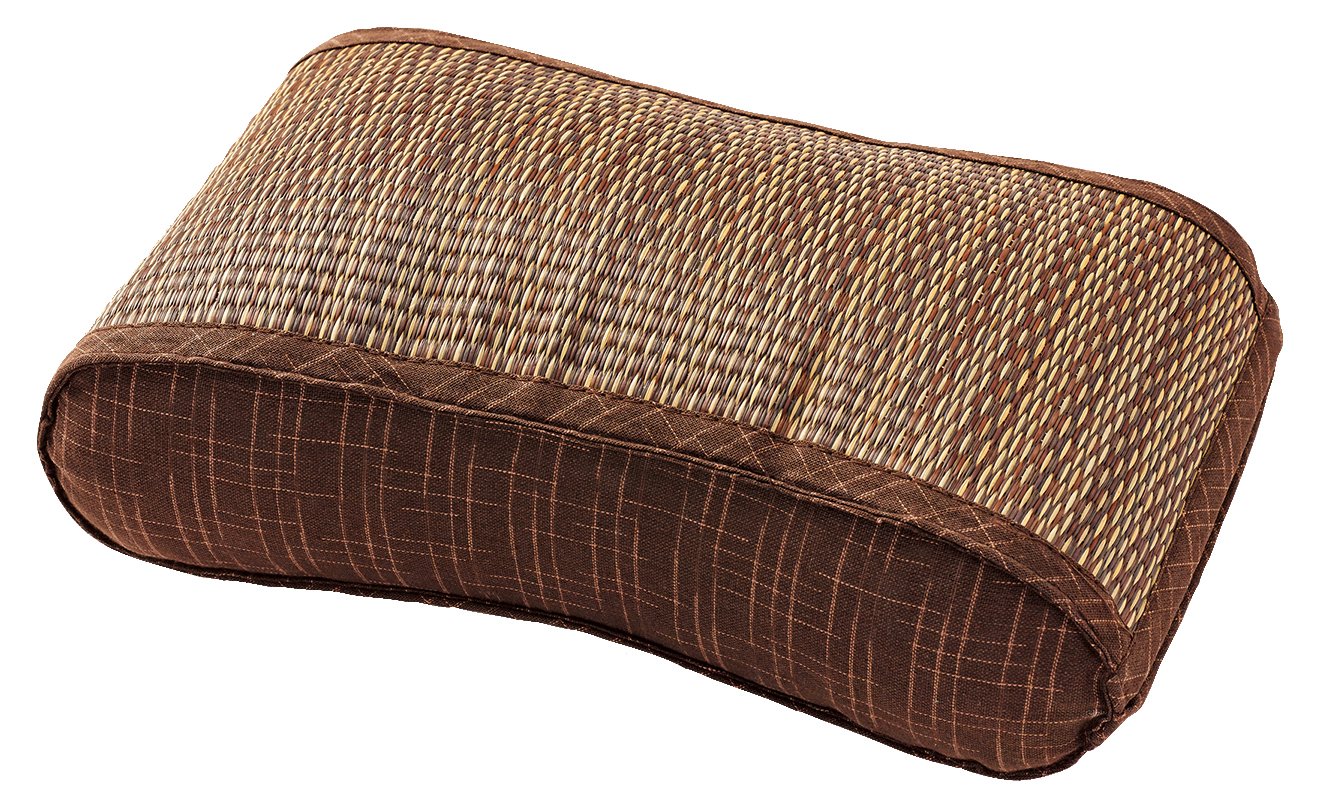 Hagihara Igusa Wave Pillow South Wind Brown 35X20X10 Memory Foam 81848714 | Made In Japan