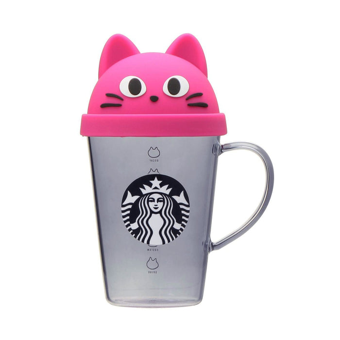 Starbucks Japan 384ml Glass Mug Cat 2023 Halloween, Japan With Love