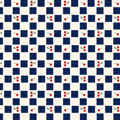 Hama Pattern Furoshiki Cloth 90Cm Japan Cherry Checkered