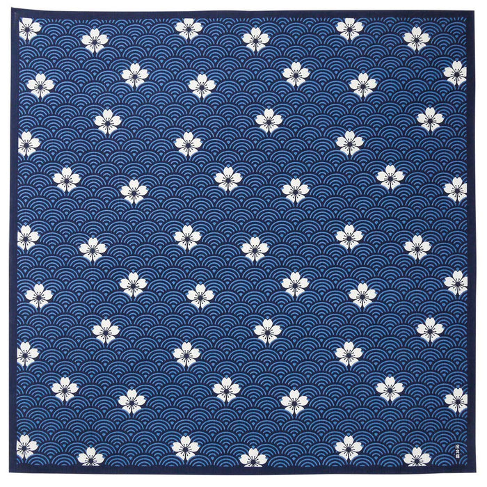 Hama Pattern Furoshiki 70Cm Sakura Seigaiha Con - Japanese Inner Cloth
