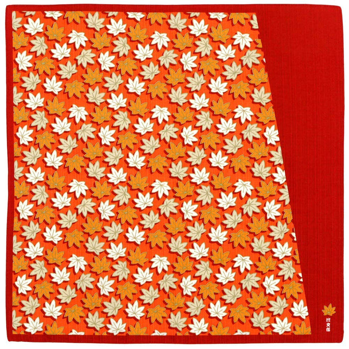 Hama Pattern Furoshiki 50Cm Haikara Momiji Red - Japanese Fabric