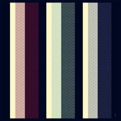 Hama Pattern Furoshiki 90Cm Japan Sayagata Stripes Cloth