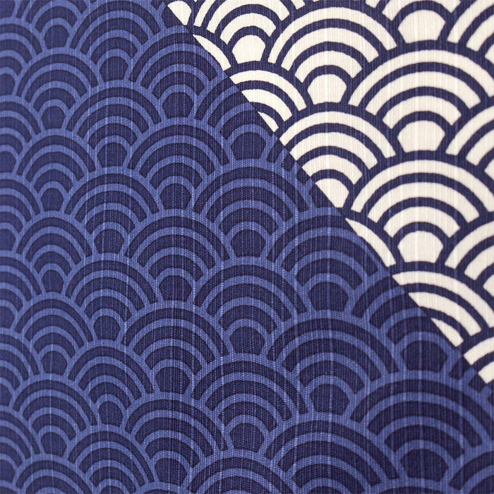Hama Pattern Furoshiki 50Cm Japan Dyed Seigaiha Cloth - Hamamonyo