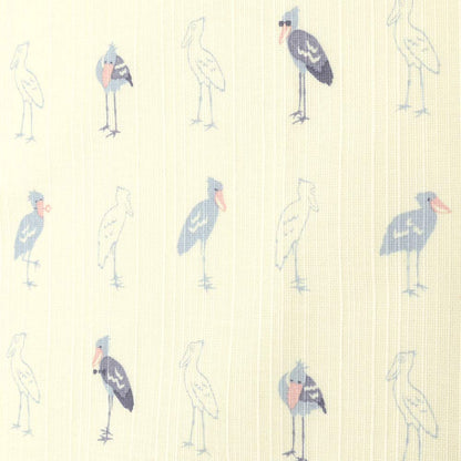 Hama Pattern Furoshiki 50Cm Gokigen Shoebill Blue - Japanese Cloth