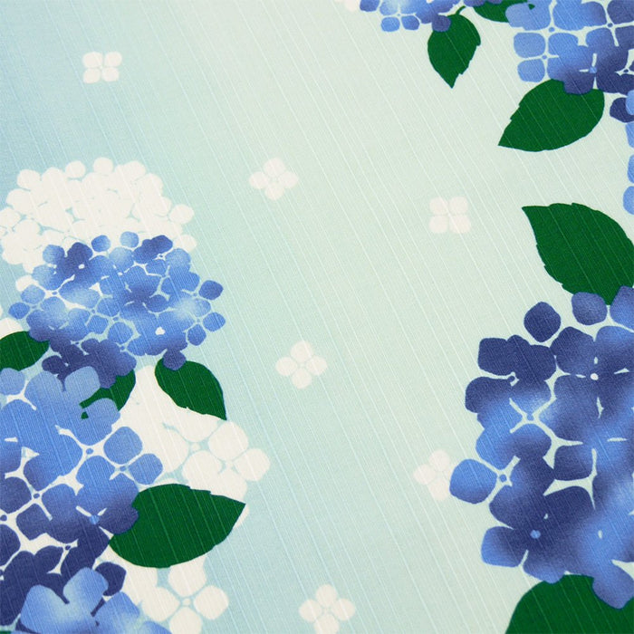 Hama Pattern Furoshiki 50Cm Hydrangea Flower Blue - Japan