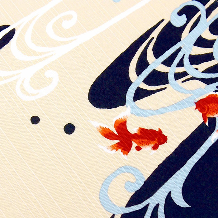 Hama Pattern Furoshiki 50Cm Running Water Goldfish Off - Japanese Cloth