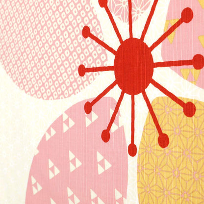 Hama Pattern Furoshiki Sakura Wrapped Red 50Cm Japanese Cloth