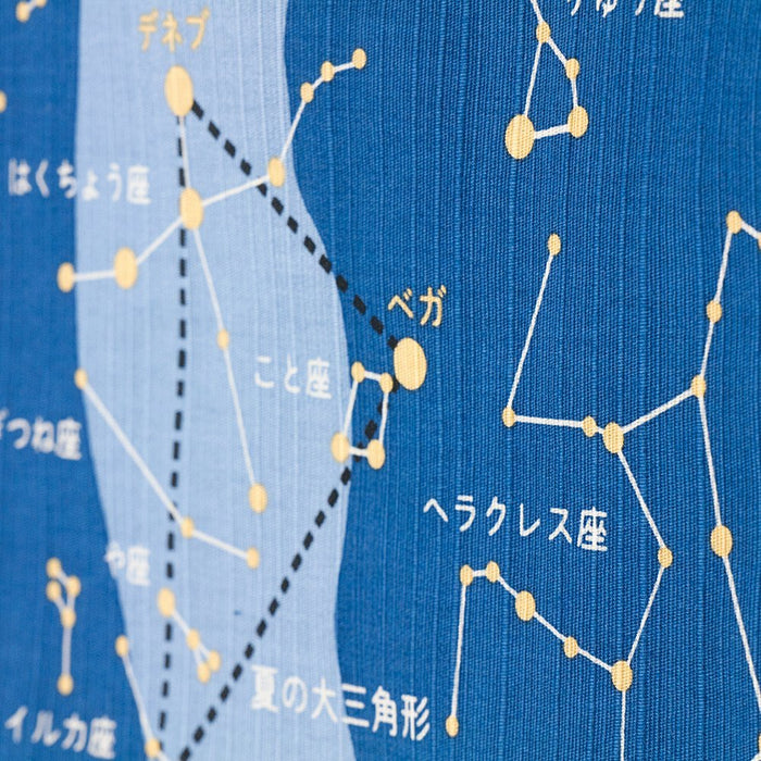 Hama Pattern Furoshiki 50Cm Summer Constellations Blue - Japanese Cloth