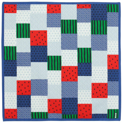 Hama Pattern Furoshiki 50Cm Watermelon Patchwork Cloth From Japan