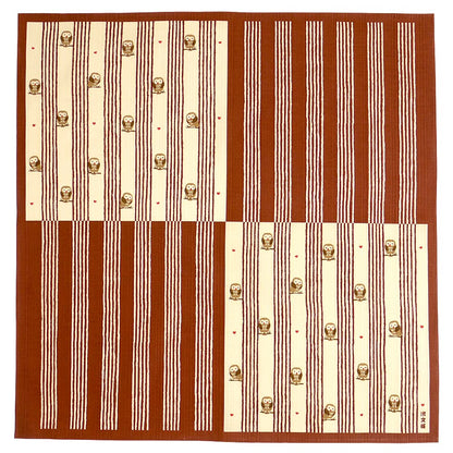 Hama Pattern Japanese Bowing Owl Small Wrapping Cloth 50Cm
