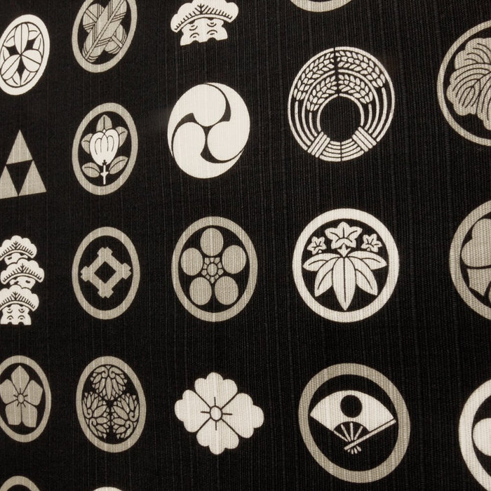 哈瑪紋日式小布（裹布50公分） 紋章黑