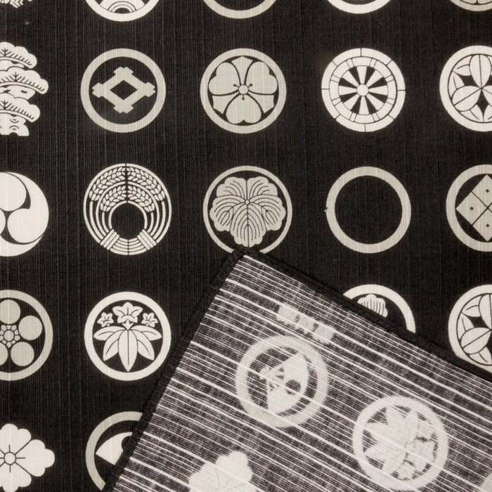 Hama 图案日本小布 (包袱布 50 厘米) 纹章黑色