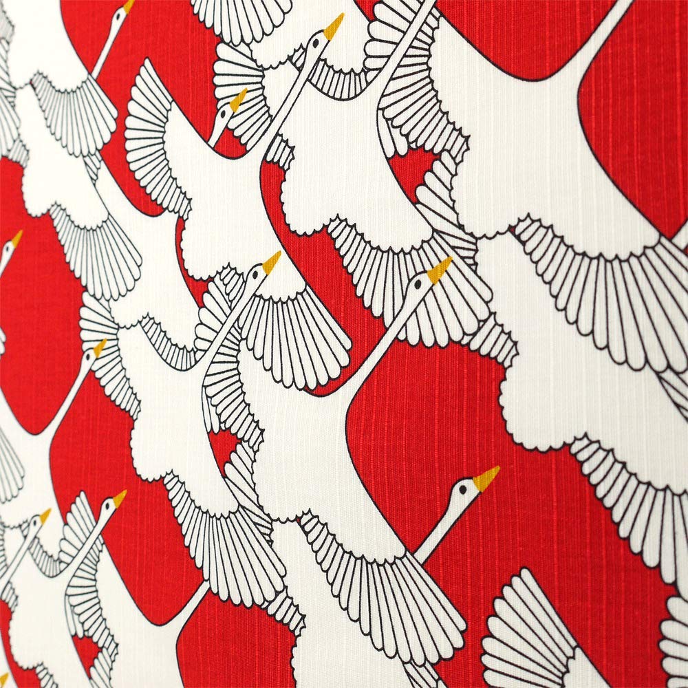 Hama Pattern Japanese Shukutsuru Red Small Wrapping Cloth 50Cm