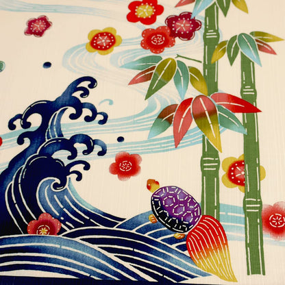 Hama Pattern Japan Wrapping Cloth 50Cm Sunny Day