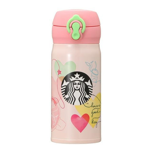 Handy Stainless Bottle Heart Connection 350ml Japan With Love